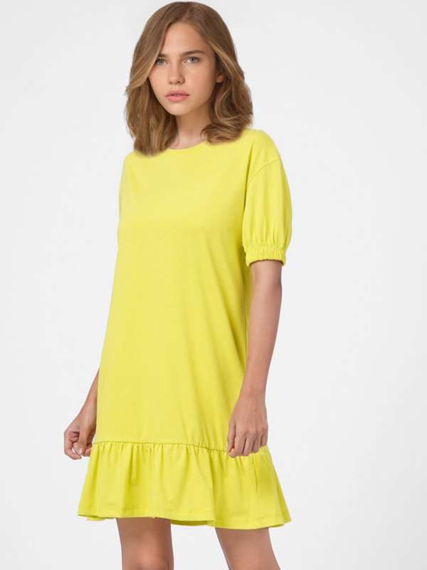 Only yellow hot sale dress