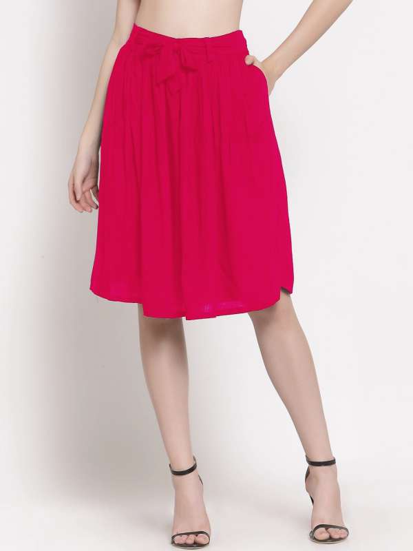Knee length skirts jabong on sale