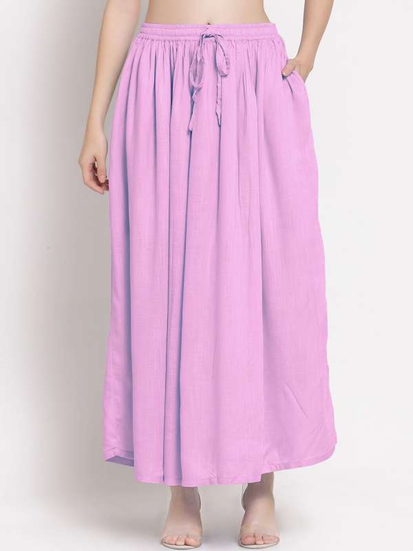 Pink deals skirt long
