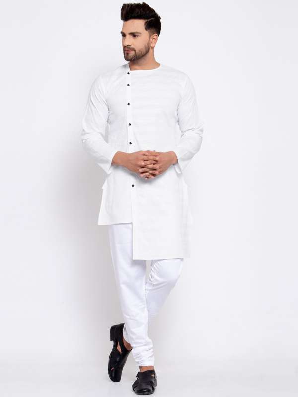 Mens White Punjabi Kurta Buy Mens White Punjabi Kurta online in