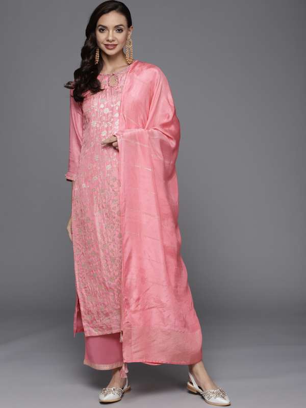 Myntra pink kurtis clearance