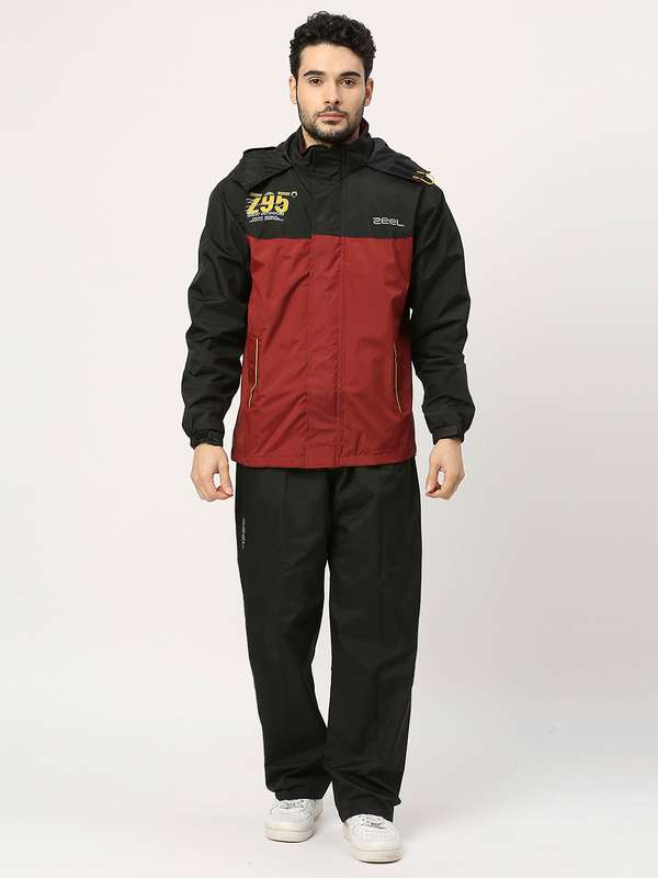 Zeel classic olive green and black rainwear set clearance