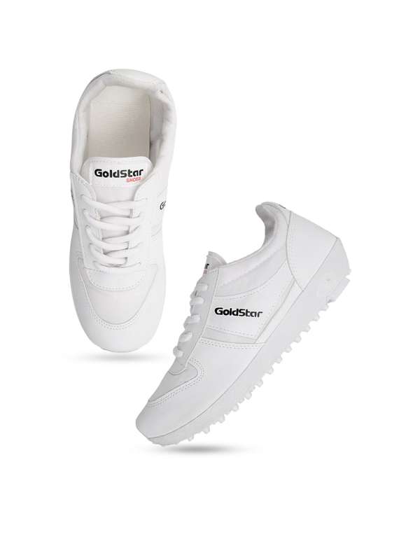 Goldstar white running shoes best sale