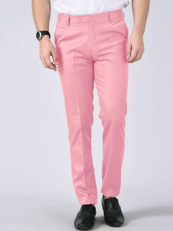 Mens store pink trousers