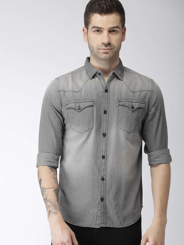 mens jeans shirts for sale