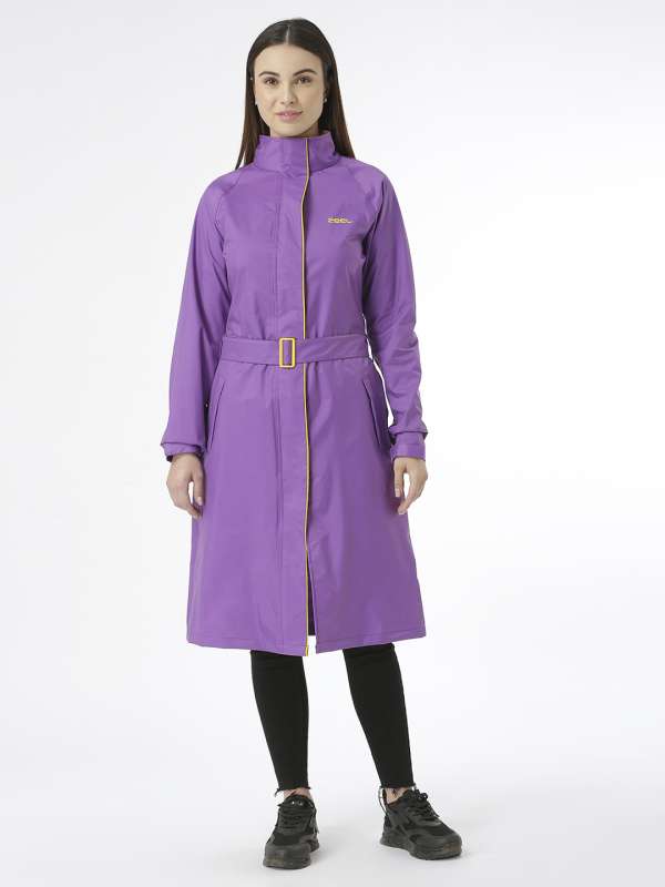 Buy Zeel Women Purple Solid Rain Jacket Rain Jacket for Women 18169974 Myntra
