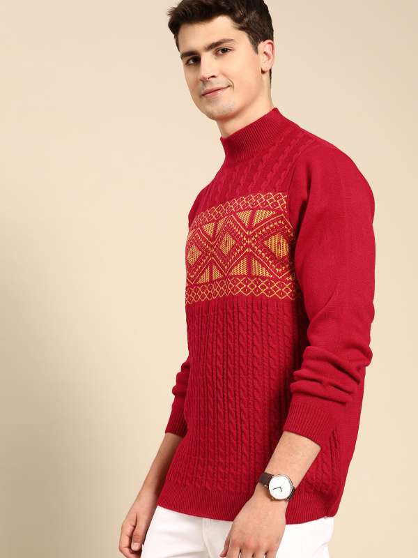 Red Sweaters - Buy Men Red Sweaters online India