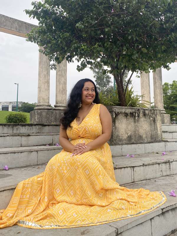 Yellow traditional tops on sale