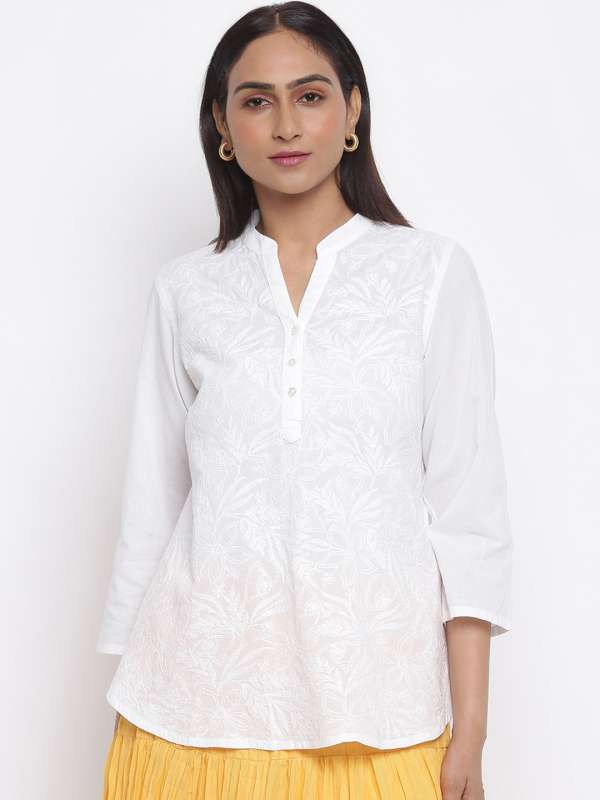 Myntra chikankari sale kurtas