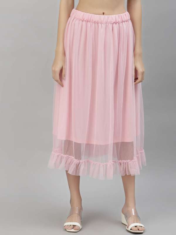 Net frill skirt online