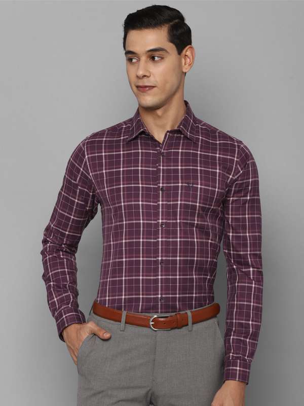 Allen Solly Maroon Shirts Buy Allen Solly Maroon Shirts online