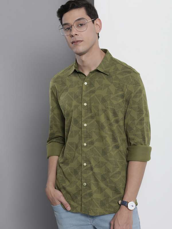 Olive Men Casual Shirts Nautica Ed Hardy Buy Olive Men Casual