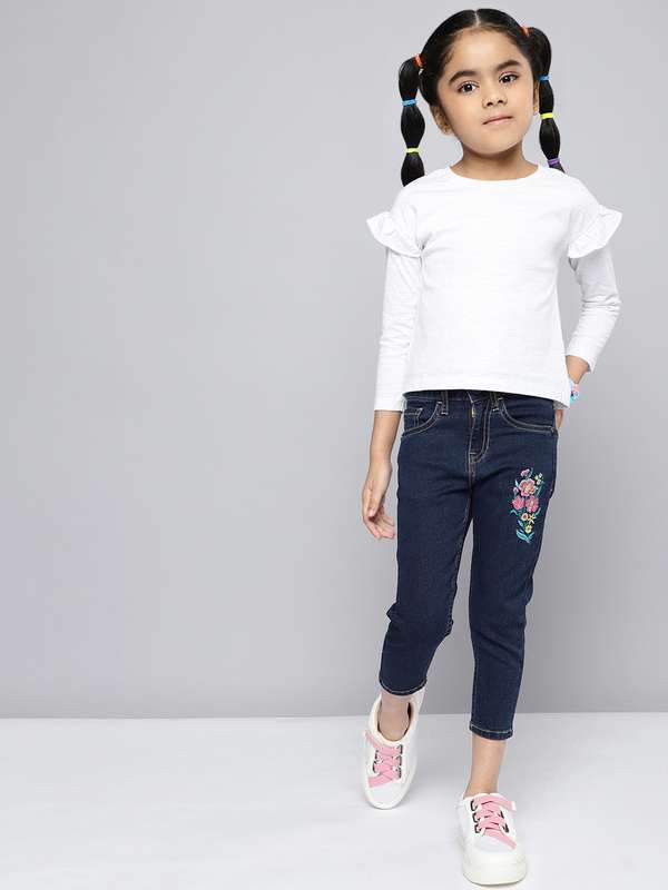 11 years girl jeans top