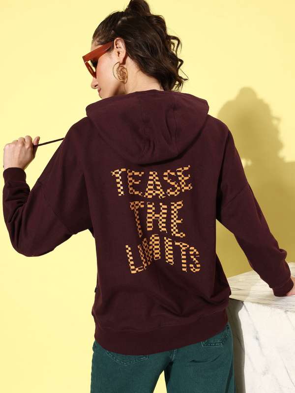 Off white 2025 burgundy hoodie