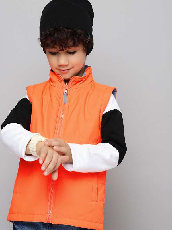Sleeveless jacket hot sale baby boy