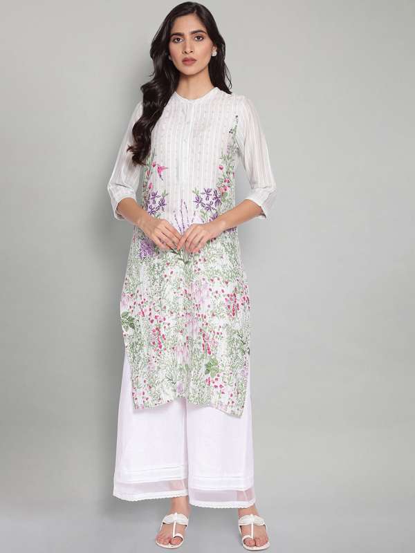 White kurtis online myntra shop