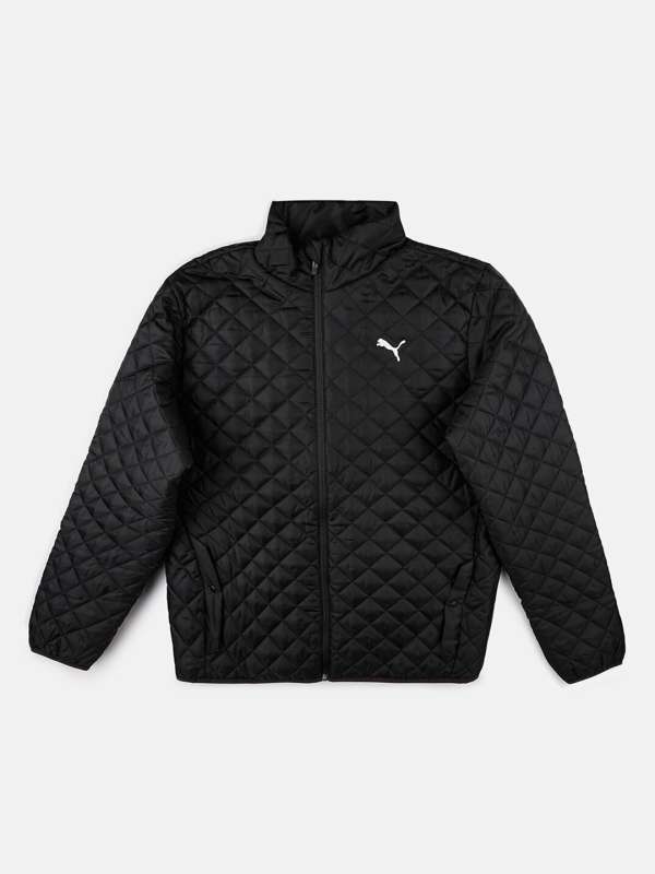 Puma black quilted jacket store