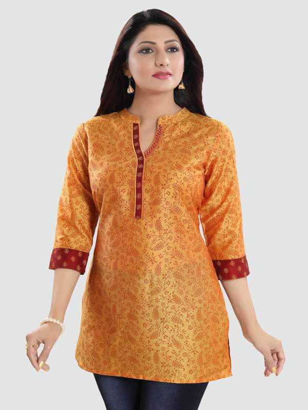 Golden cheap colour kurtis
