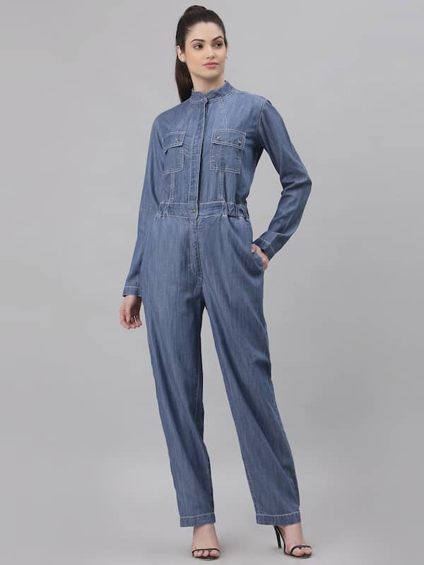 Buy Womens Stretch Jeans Jumpsuit Denim Ripped Distressed Skinny Overalls  Online at desertcartINDIA
