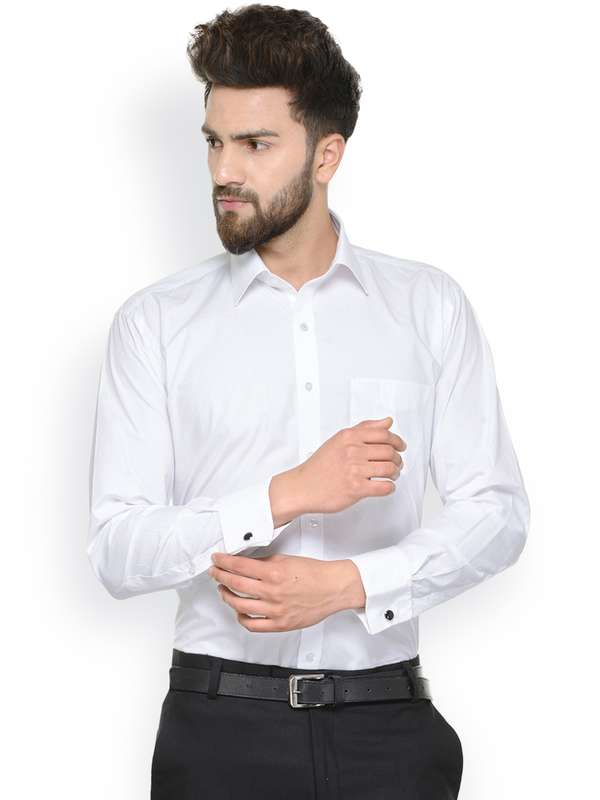 Cufflink shirts myntra clearance