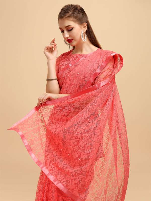 Lace saree online deals