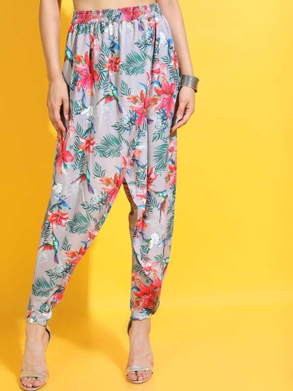 Jac Jossa Blue Floral Print Wide Leg Trousers  In The Style