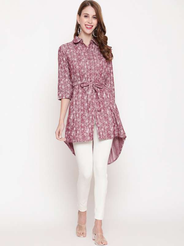 myntra front open kurti