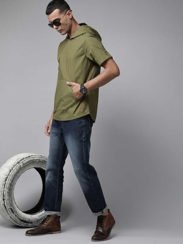 Half sleeve hoodie myntra outlet