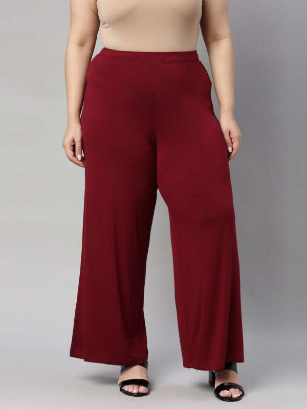 Buy Go Colors Go Colors Red Slim Fit Pencil Pants at Redfynd
