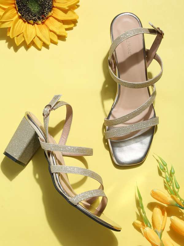 Gold gladiator sales sandals heels