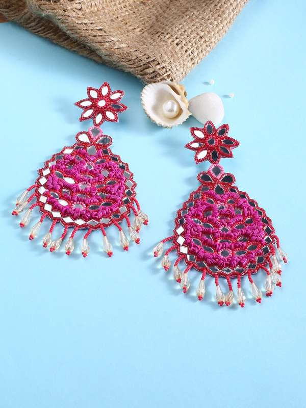 Pink discount earrings online
