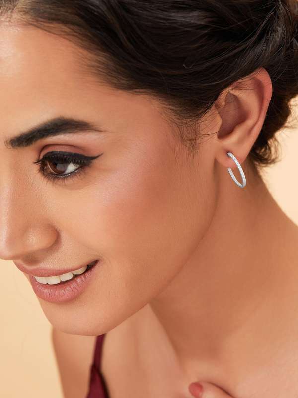 Buy AYESHA Set Of 2 Metallic Gold Hoop And Stud Earrings For Girls And  Women  Shoppers Stop