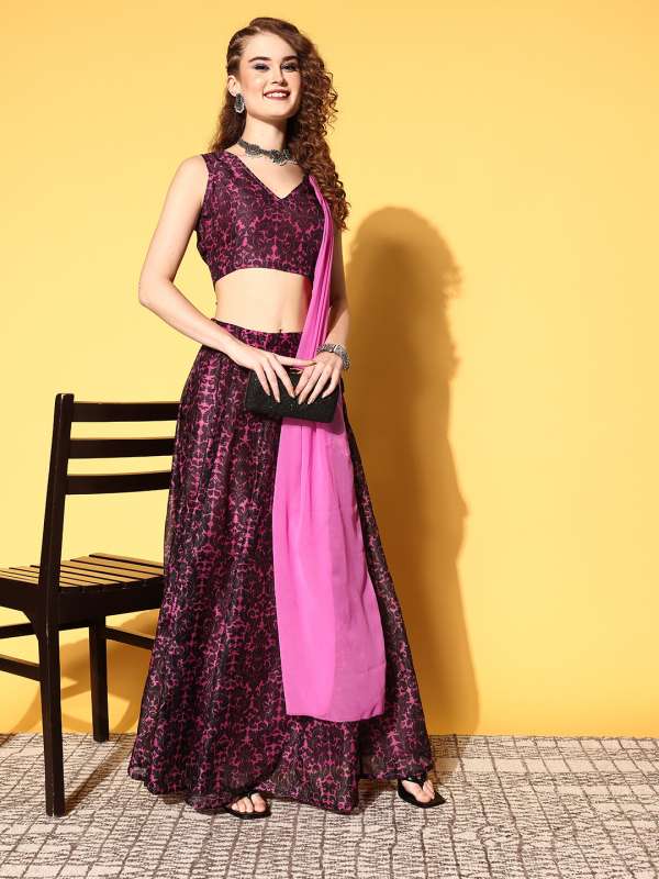 Lehenga Choli Style Saree Bridal Buy Lehenga Choli Style Saree