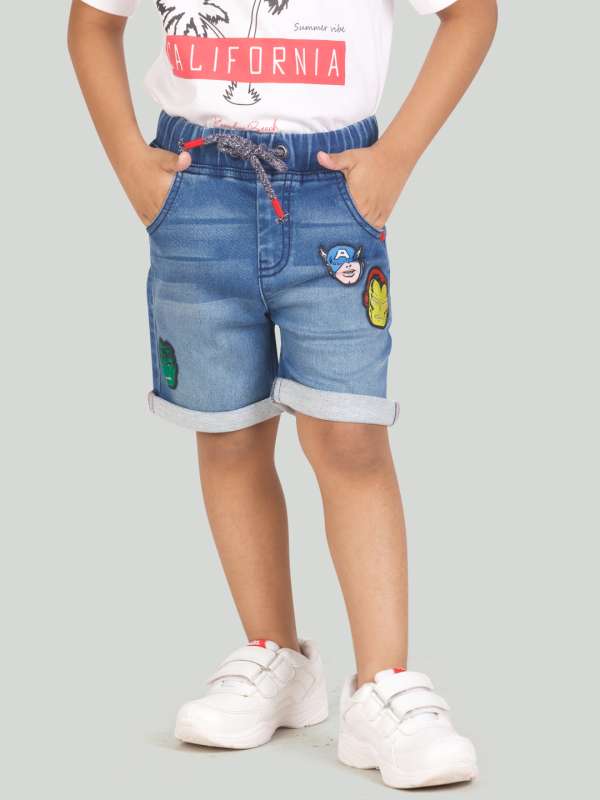 Marvel denim shorts top