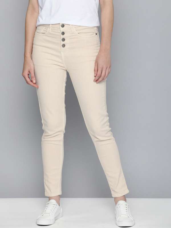 stramt Bliv ophidset dør spejl Off White Jeans For Women - Buy Off White Jeans For Women online in India