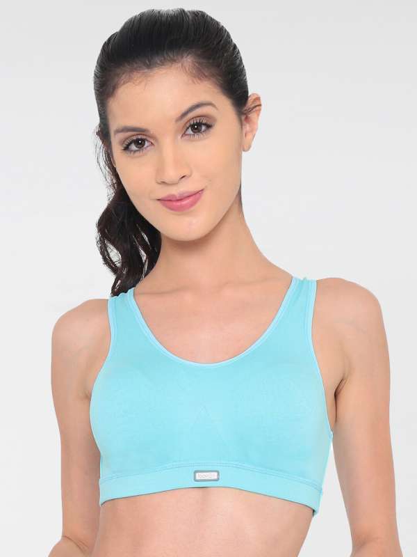 Turquoise Blue Sports Bra - Buy Turquoise Blue Sports Bra online in India