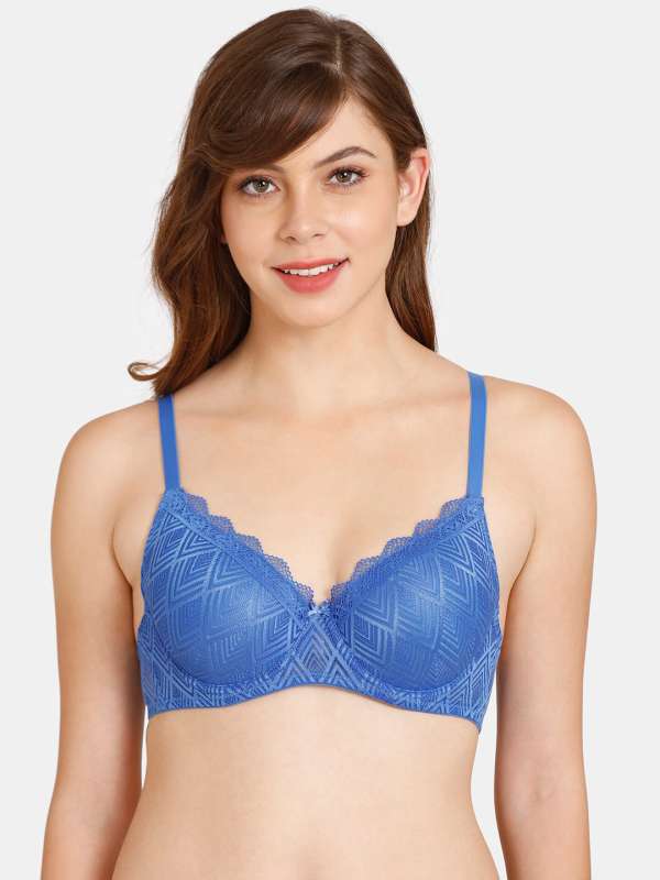 Buy Rosaline by Zivame Blue & Pink Non Wired Non Padded T-Shirt Bra for  Women Online @ Tata CLiQ