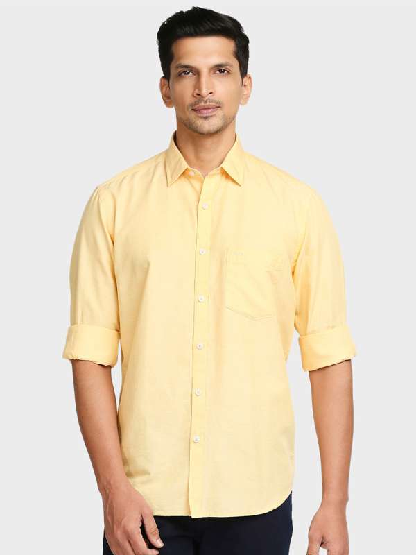 Mustard dress sale shirt