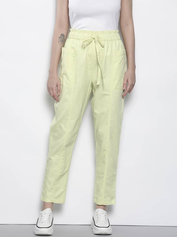 Light Green Womens Trousers - Buy Light Green Womens Trousers Online at  Best Prices In India | Flipkart.com
