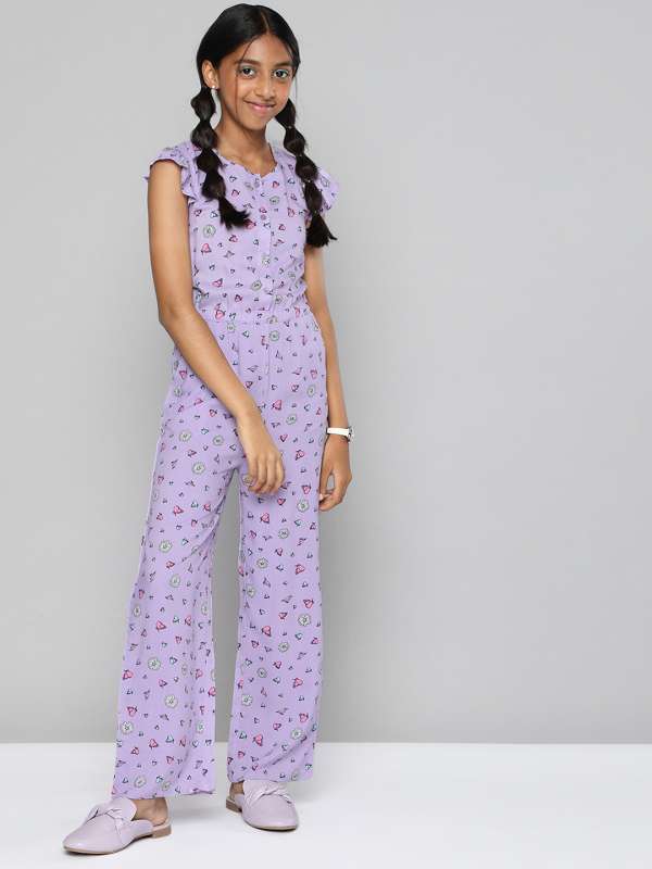 Kids purple jumpsuit clearance