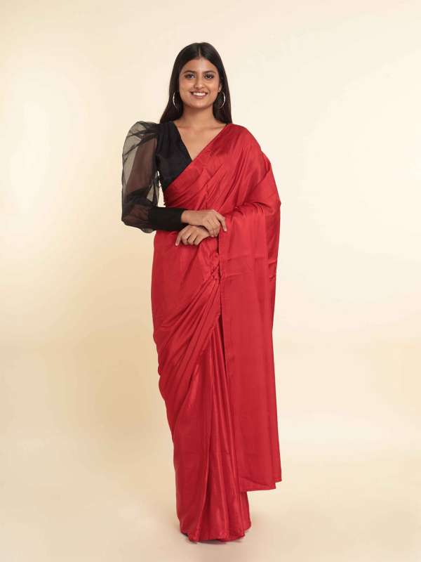 Women Red Saree Multi Buy Women Red Saree Multi online in India