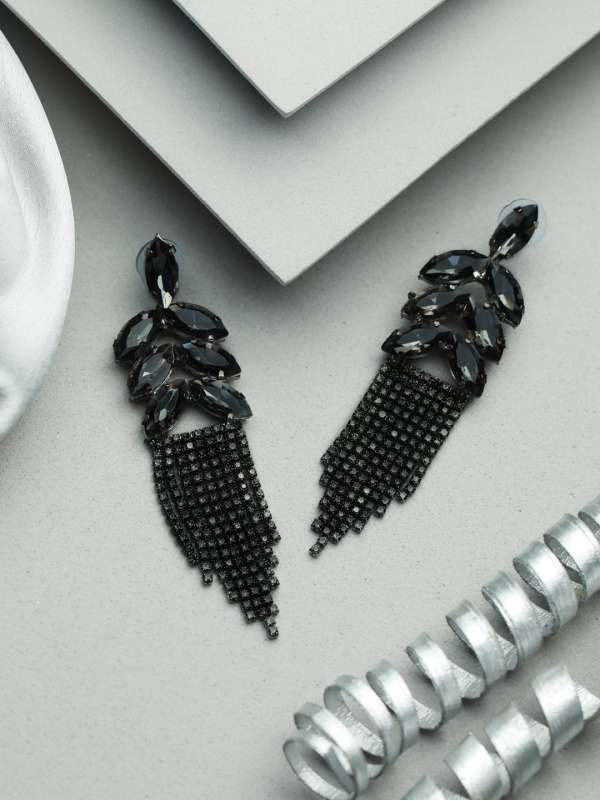 Buy Black Earrings for Women by Silvermerc Designs Online  Ajiocom