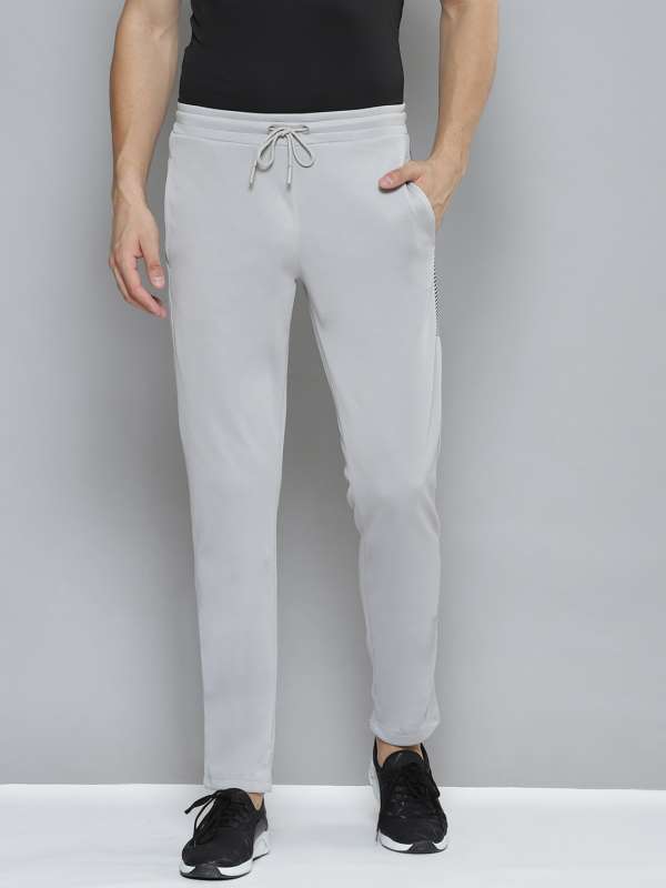 Plain grey online track pants