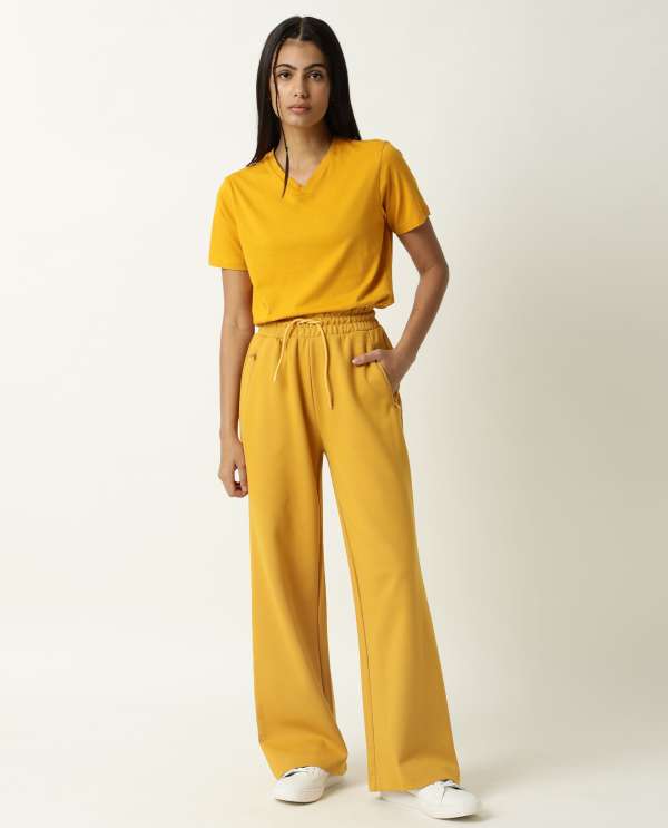 Mustard track pants hot sale