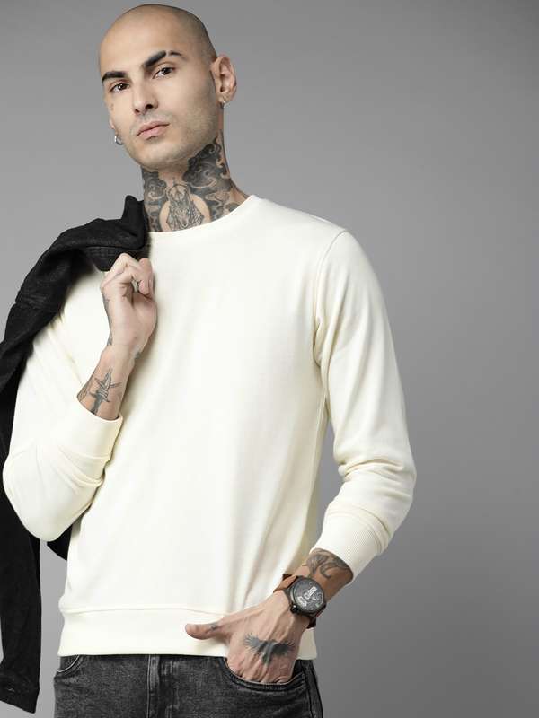 Roadster White Sweatshirts - Buy Roadster White Sweatshirts online in India