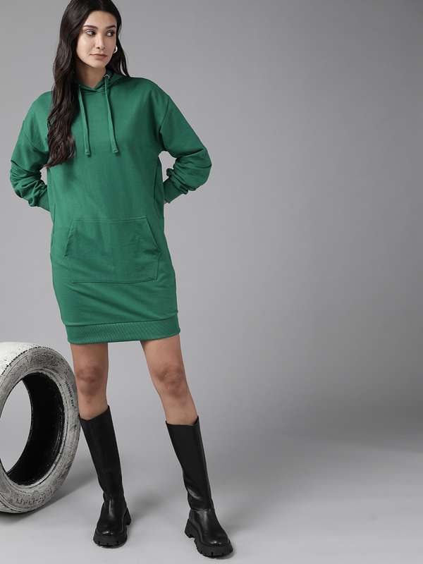 hooded dress maxi