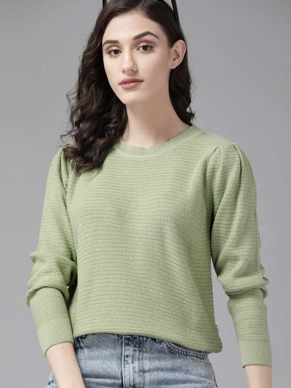 Women's puff sleeve sweater outlet