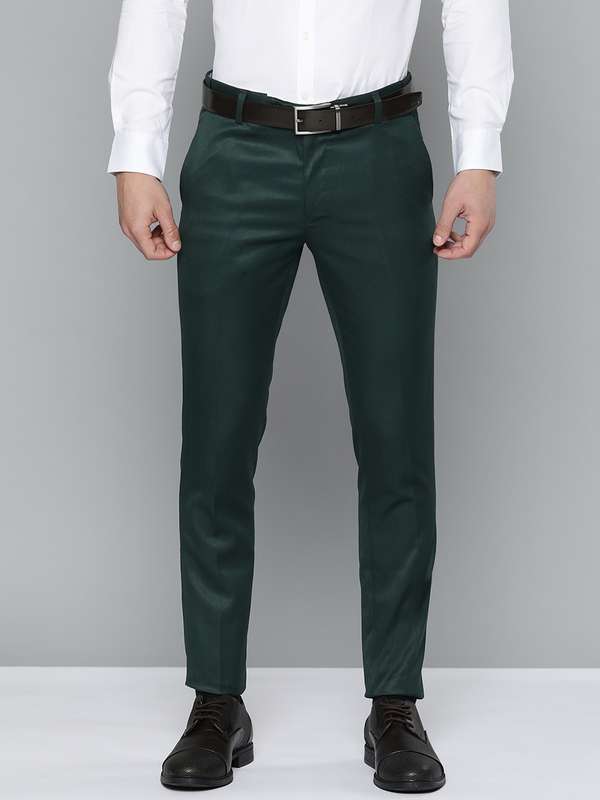 Green Formal Trousers - Buy Green Formal Trousers online in India