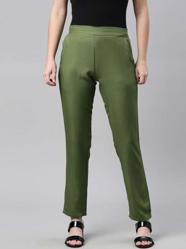 Pencil Bottom Trousers  Buy Pencil Bottom Trousers online in India
