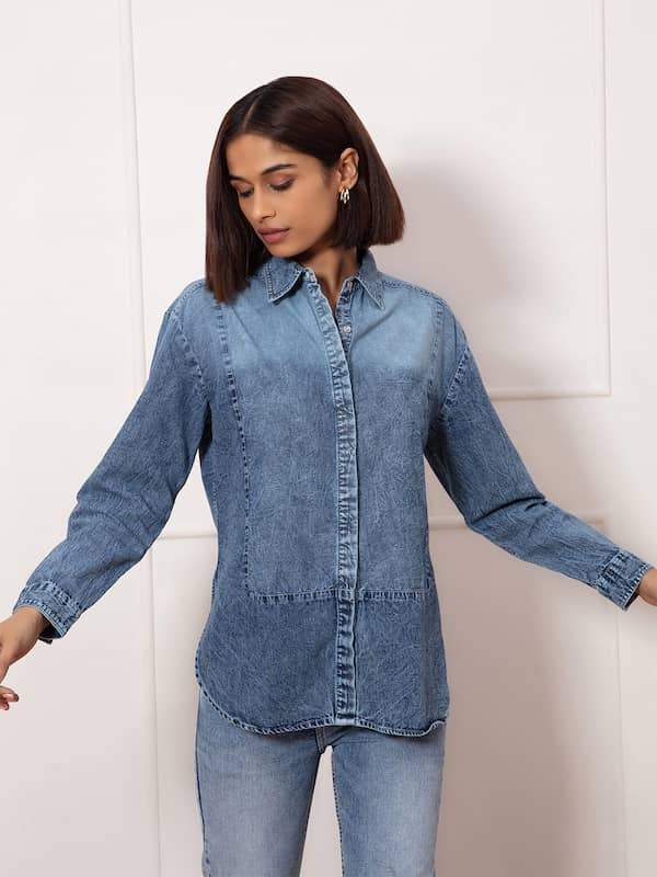 Buy Blue Tops for Women by Buda Jeans Co Online | Ajio.com-sonthuy.vn